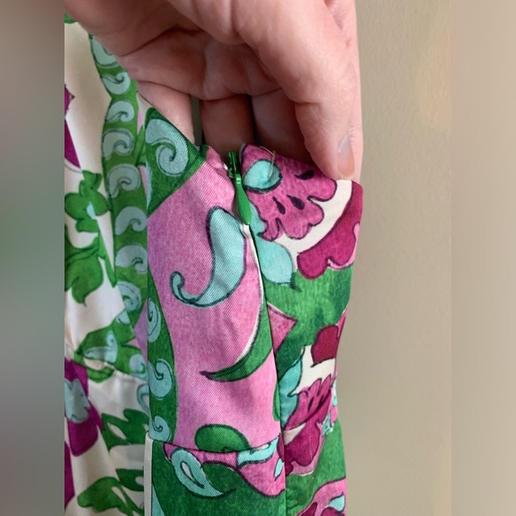 Mango Satin Cross-Back Floral Jumpsuit NWOT - Picture 4 of 13